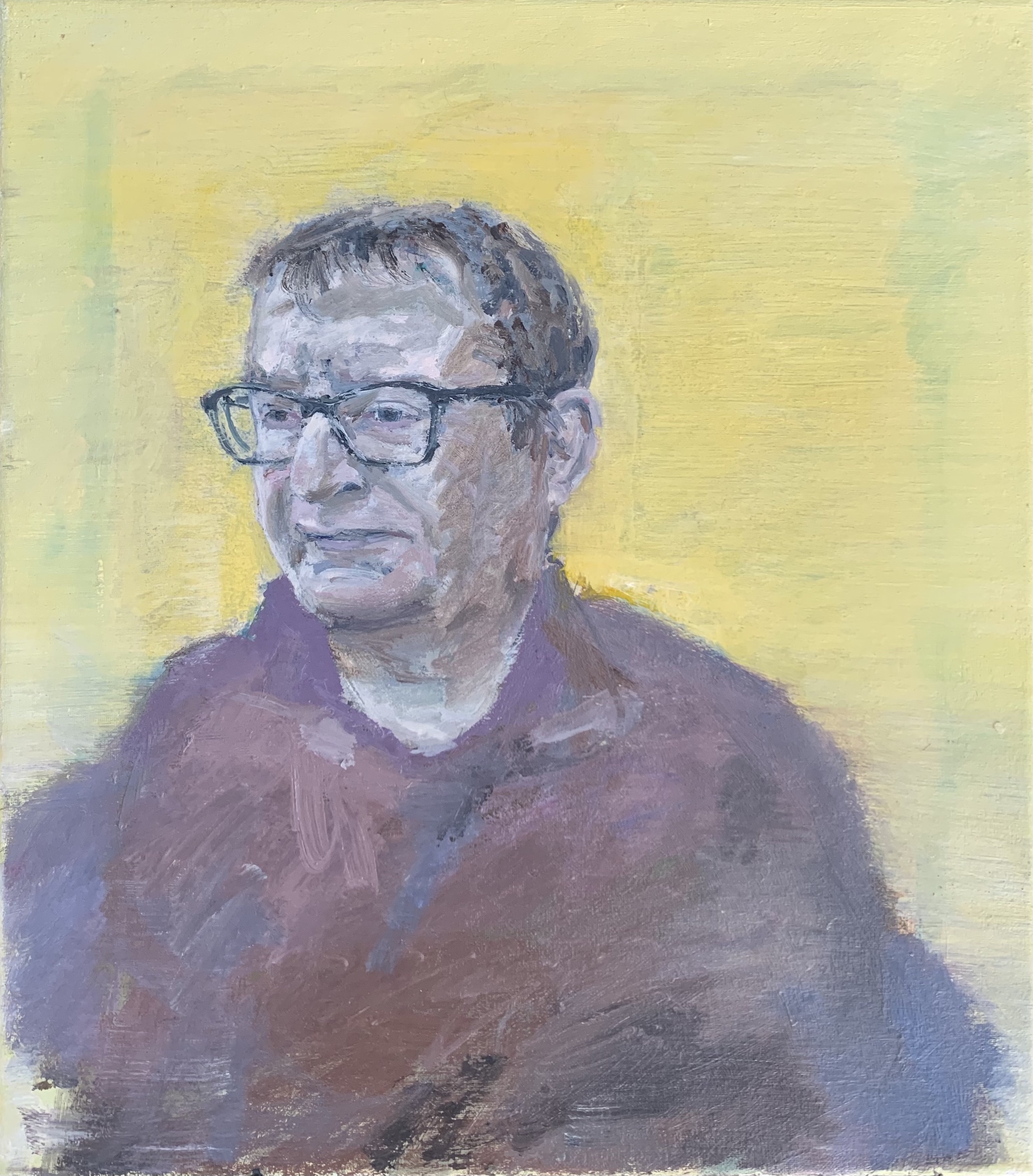 Study of R.G.,Oil on canvas
41 x 36cm, 2024

